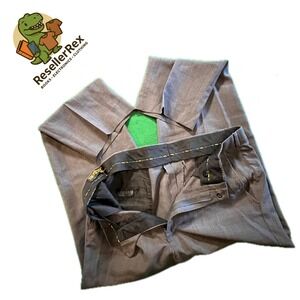 Vintage Thomson Rainy Day Wools Men's Gray Striped Dress Pants Size 34x32